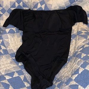 Victoria’s Secret black ruffle swimsuit